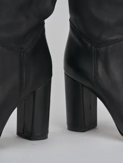 Outlet Stivaletti tacco 8cm pelle Donna Stivaletti Tacco Alto