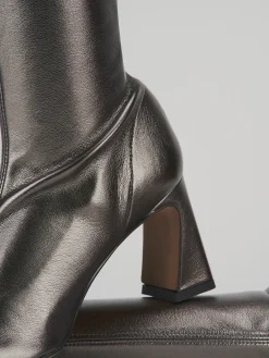 Discount Stivaletti tacco 8cm pelle Donna Stivaletti Tacco Alto