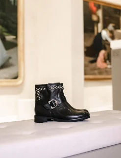 Sale Stivaletti tacco 1cm pelle Donna Stivaletti Tacco Basso