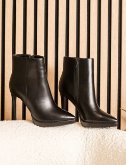 Online Stivaletti tacco 10cm pelle sostenibile Donna Stivaletti Tacco Alto