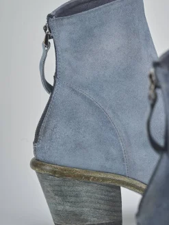 New Stivaletti tacco 5cm pelle Donna Stivaletti Tacco Alto