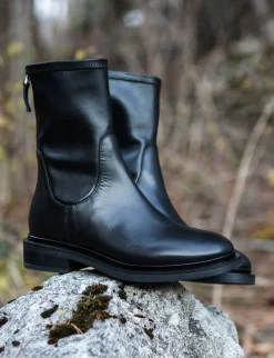 Discount Stivaletti tacco 3cm pelle Donna Stivaletti Tacco Basso