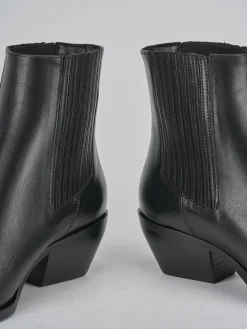 New Stivaletti tacco 5cm pelle Donna Stivaletti Tacco Alto