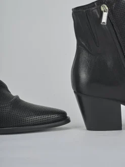 New Stivaletti tacco 5cm pelle Donna Stivaletti Tacco Alto