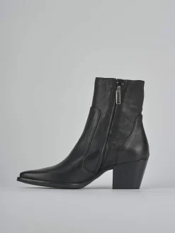 Stivaletti tacco 7cm pelle Donna Stivaletti Tacco Alto