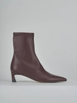 Hot Stivaletti tacco 5cm pelle bordo' Donna Stivaletti Tacco Alto