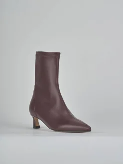 Hot Stivaletti tacco 5cm pelle bordo' Donna Stivaletti Tacco Alto