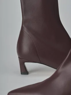 Hot Stivaletti tacco 5cm pelle bordo' Donna Stivaletti Tacco Alto