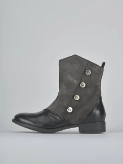 Hot Stivaletti tacco 2cm pelle Donna Stivaletti Tacco Basso