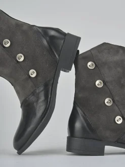 Hot Stivaletti tacco 2cm pelle Donna Stivaletti Tacco Basso