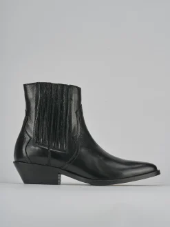 Stivaletti tacco 4cm pelle Donna Stivaletti Tacco Basso