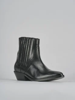 Stivaletti tacco 4cm pelle Donna Stivaletti Tacco Basso