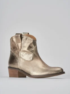 Clearance Stivaletti tacco 3cm pelle Donna Stivaletti Tacco Basso