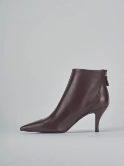 Outlet Stivaletti tacco 7cm pelle bordo' Donna Stivaletti Tacco Alto