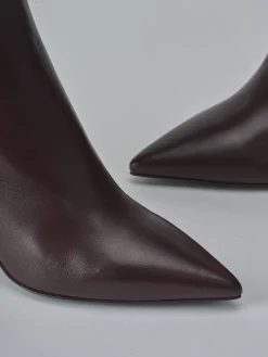 Outlet Stivaletti tacco 7cm pelle bordo' Donna Stivaletti Tacco Alto