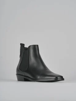 Clearance Stivaletti tacco 2cm pelle Donna Stivaletti Tacco Basso