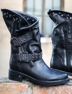 Discount Stivaletti tacco 3cm pelle Donna Stivaletti Tacco Basso