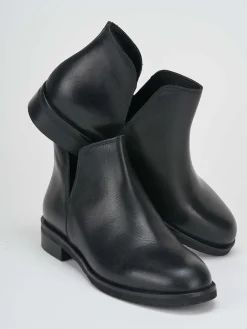 Clearance Stivaletti tacco 1cm pelle Donna Stivaletti Tacco Basso