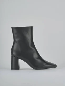 New Stivaletti tacco 7cm pelle Donna Stivaletti Tacco Alto