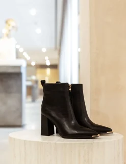 Clearance Stivaletti tacco 8cm pelle Donna Stivaletti Tacco Alto