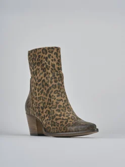 Outlet Stivaletti tacco 7cm pelle Donna Stivaletti Tacco Alto