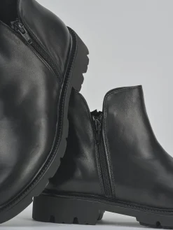 Outlet Stivaletti tacco 2cm pelle Donna Stivaletti Tacco Basso