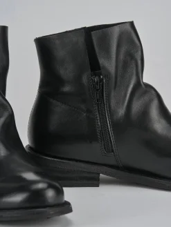 Stivaletti tacco 2cm pelle Donna Stivaletti Tacco Basso