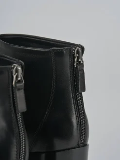 Outlet Stivaletti tacco 5cm pelle Donna Stivaletti Tacco Alto