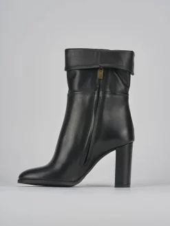 Stivaletti tacco 8cm pelle Donna Stivaletti Tacco Alto