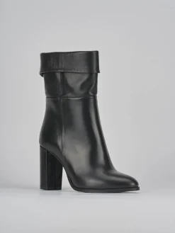 Stivaletti tacco 8cm pelle Donna Stivaletti Tacco Alto