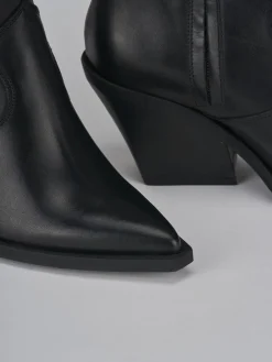 New Stivaletti tacco 7cm pelle Donna Stivaletti Tacco Alto