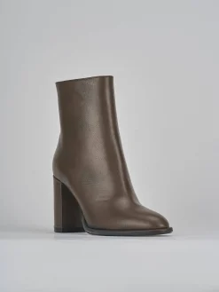 Clearance Stivaletti tacco 9cm pelle testa Donna Stivaletti Tacco Alto