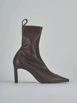 Online Stivaletti tacco 8cm pelle testa Donna Stivaletti Tacco Alto