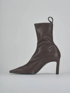 Online Stivaletti tacco 8cm pelle testa Donna Stivaletti Tacco Alto