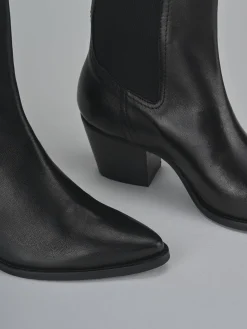 Clearance Stivaletti tacco 7cm pelle Donna Stivaletti Tacco Alto