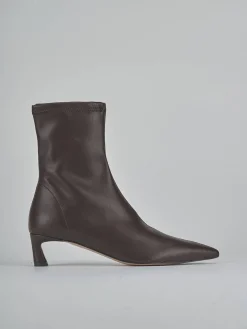 Outlet Stivaletti tacco 5cm pelle testa Donna Stivaletti Tacco Alto