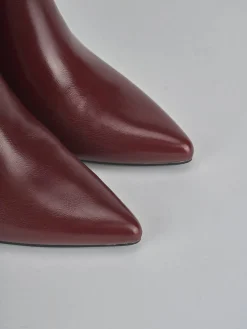 New Stivaletti tacco 7cm pelle sostenibile Donna Stivaletti Tacco Alto