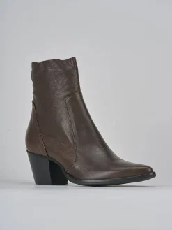 Online Stivaletti tacco 7cm pelle testa Donna Stivaletti Tacco Alto