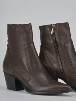 Online Stivaletti tacco 7cm pelle testa Donna Stivaletti Tacco Alto