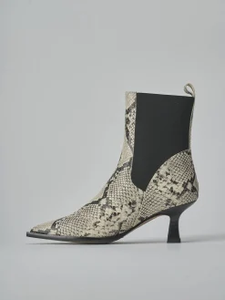 Discount Stivaletti tacco 5cm pitone Donna Stivaletti Tacco Alto