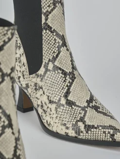 Discount Stivaletti tacco 5cm pitone Donna Stivaletti Tacco Alto