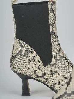 Discount Stivaletti tacco 5cm pitone Donna Stivaletti Tacco Alto