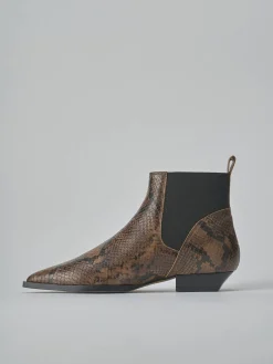 Best Stivaletti tacco 2cm pitone Donna Stivaletti Tacco Basso