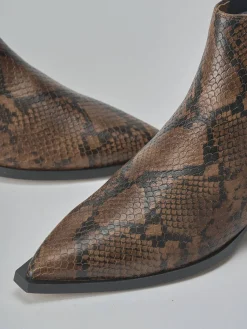 Best Stivaletti tacco 2cm pitone Donna Stivaletti Tacco Basso