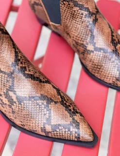 Best Stivaletti tacco 2cm pitone Donna Stivaletti Tacco Basso