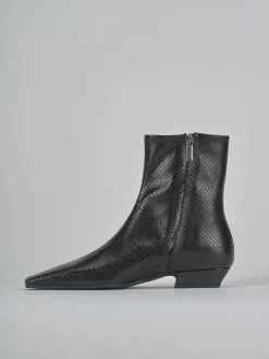 Hot Stivaletti tacco 3cm pitone Donna Stivaletti Tacco Basso