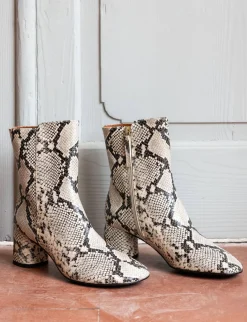 Best Stivaletti tacco 6cm pitone Donna Stivaletti Tacco Alto