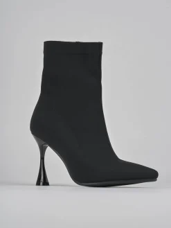 Stivaletti tacco 7cm tessuto Donna Stivaletti Tacco Alto