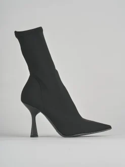 New Stivaletti tacco 9cm tessuto Donna Stivaletti Tacco Alto