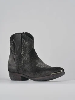 Clearance Stivaletti tacco 2cm velluto Donna Stivaletti Tacco Basso